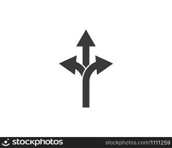 Arrow icon vector illustration Logo Template design