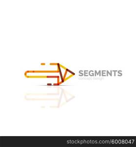 Arrow icon vector logo. Company branding element. Arrow icon vector logo. Company branding element. Illustration