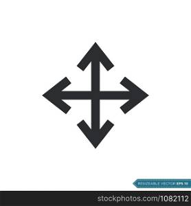 Arrow Icon Vector Template Illustration Design