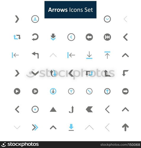 Arrow icons set vector