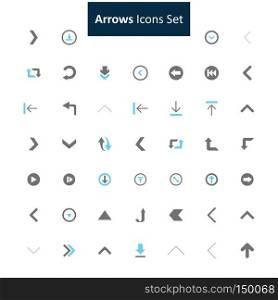Arrow icons set vector