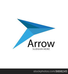 Arrow illustration logo vector template