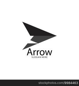 Arrow illustration logo vector template