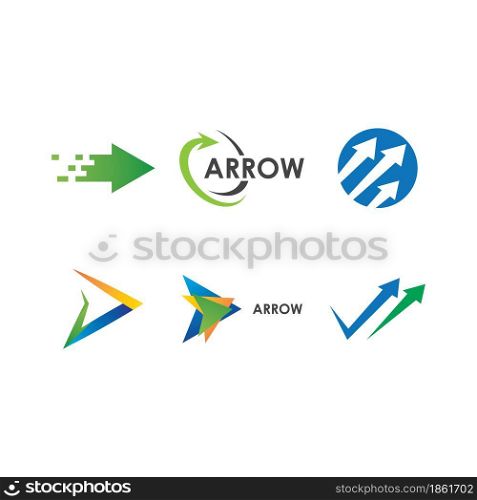 Arrow ilustration logo vector template