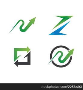 Arrow ilustration logo vector template