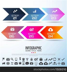 Arrow Infographics Design Template,Vector Illustration