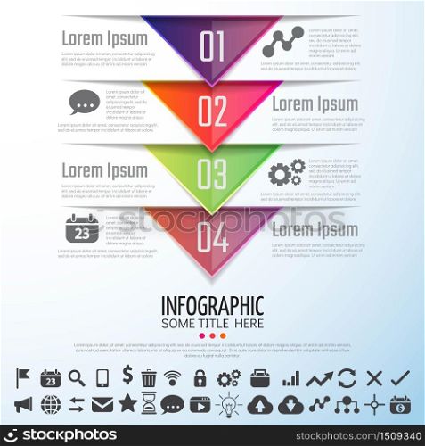 Arrow Infographics Design Template,Vector Illustration