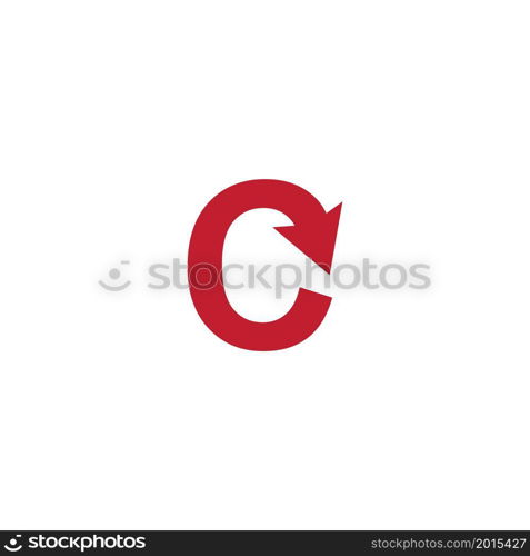 Arrow initial letter technology logo illustration