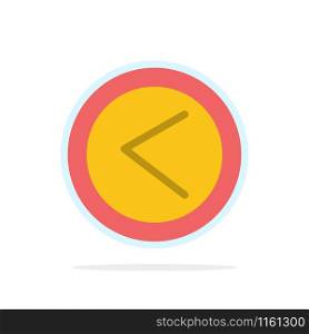 Arrow, Interface, Left, User Abstract Circle Background Flat color Icon