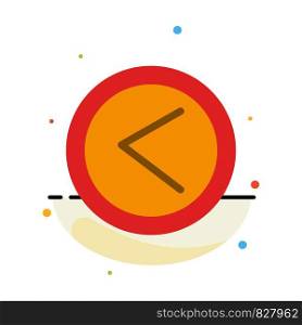 Arrow, Interface, Left, User Abstract Flat Color Icon Template