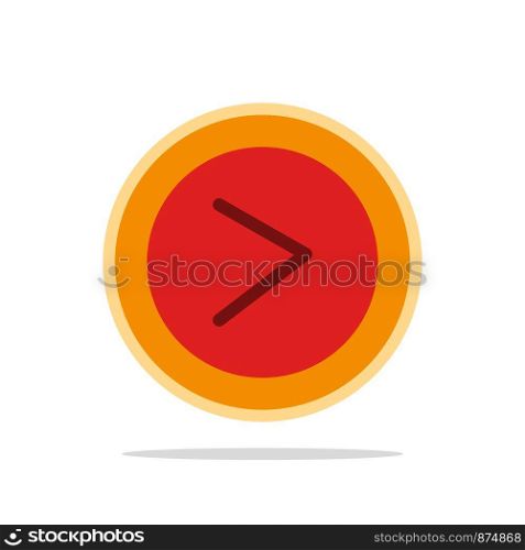 Arrow, Interface, Right, User Abstract Circle Background Flat color Icon