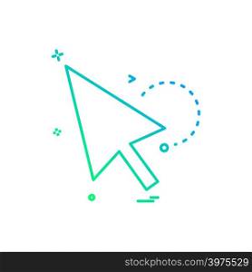 arrow left direction vector design