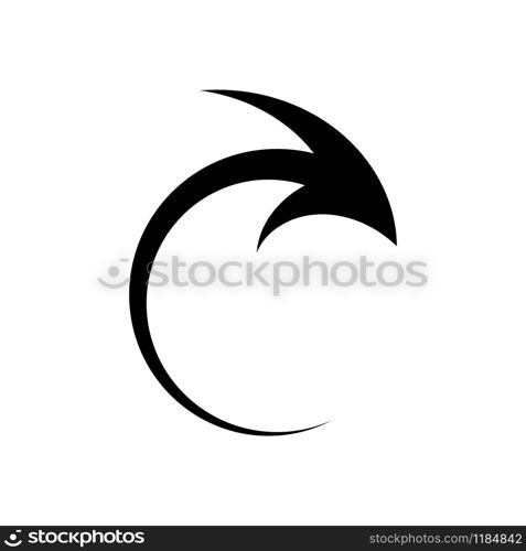 Arrow loading icon vector design on white background