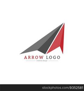 Arrow logo. A conceptual template for a business logo, brand or corporate sign. Flat style
