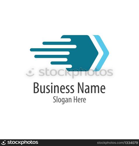 Arrow logo business vector icon illustration