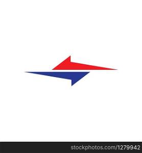 Arrow logo design vector template