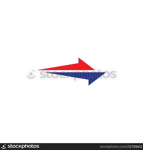 Arrow logo design vector template