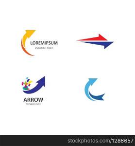 Arrow logo design vector template