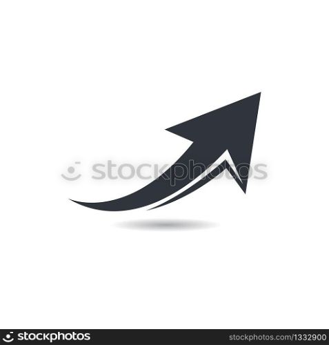 Arrow logo template vector icon illustration