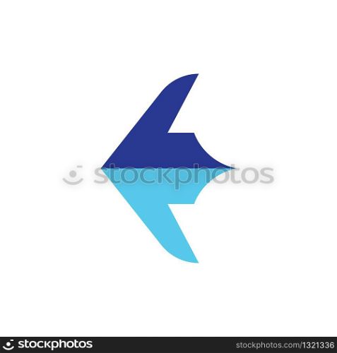 Arrow logo template vector icon illustration design