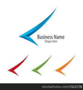 Arrow logo template vector icon illustration design