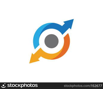 Arrow logo template vector illutration