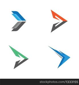 Arrow logo vector icon illustration