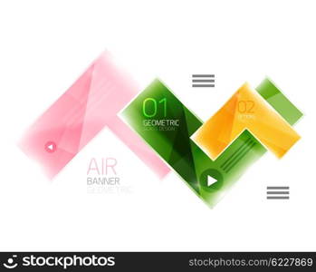 Arrow option banner. Arrow option banner. Vector template