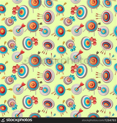 Arrow pattern seamless. Cartoon of arrow vector pattern seamless for web, poster and wrapping paper. Arrow pattern seamless, cartoon style