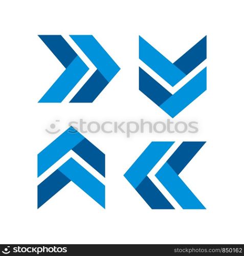 Arrow Plaited Logo Template Illustration Design. Vector EPS 10.