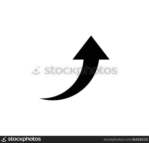 Arrow pointer icon vector logo design for computer