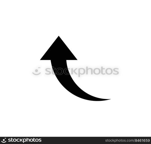 Arrow pointer icon vector logo design for computer