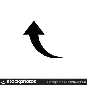 Arrow pointer icon vector logo design for computer