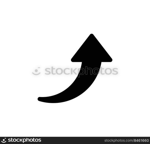 Arrow pointer icon vector logo design for computer