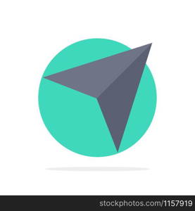 Arrow, Pointer, Up, Next Abstract Circle Background Flat color Icon