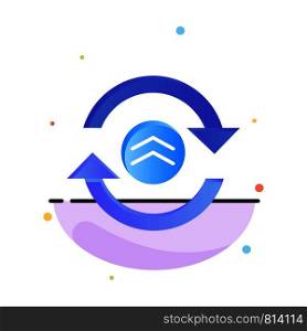 Arrow, Refresh, Reload, Computing Abstract Flat Color Icon Template