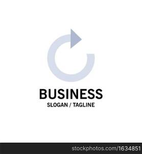 Arrow, Restore, Refresh Business Logo Template. Flat Color