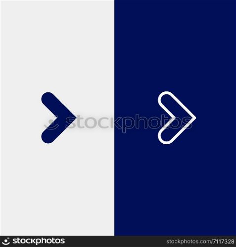 Arrow, Right, Forward, Direction Line and Glyph Solid icon Blue banner Line and Glyph Solid icon Blue banner