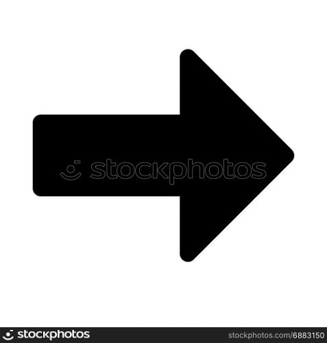arrow right, icon on isolated background