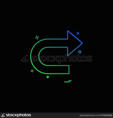 arrow right icon vector design