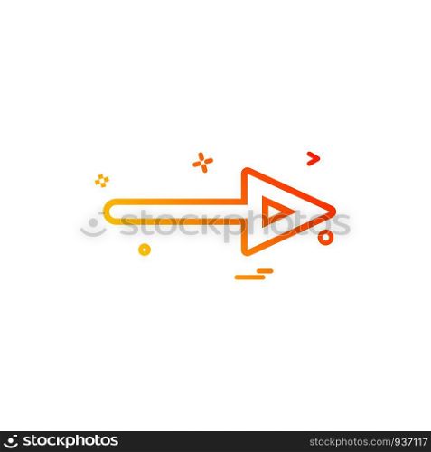 arrow right icon vector design