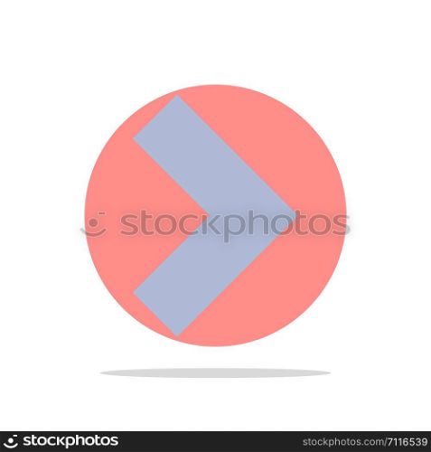 Arrow, Right, Next Abstract Circle Background Flat color Icon