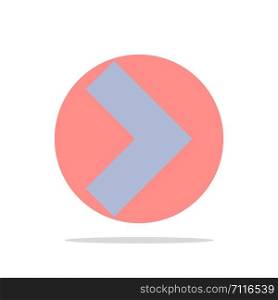 Arrow, Right, Next Abstract Circle Background Flat color Icon