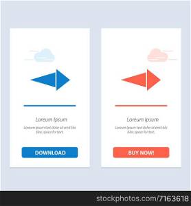 Arrow, Right, Next Blue and Red Download and Buy Now web Widget Card Template