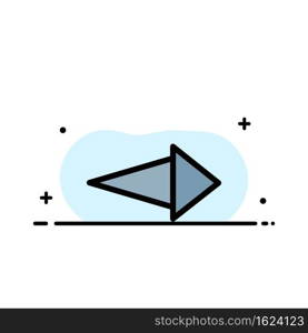 Arrow, Right, Next  Business Flat Line Filled Icon Vector Banner Template