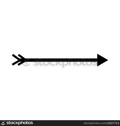 Arrow right sign. Black icon. Hunting bow element. Nature design. Creative art. Vector illustration. Stock image. EPS 10.. Arrow right sign. Black icon. Hunting bow element. Nature design. Creative art. Vector illustration. Stock image.