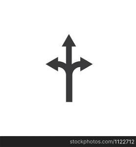 Arrow sign icon Vector Illustration design Logo template
