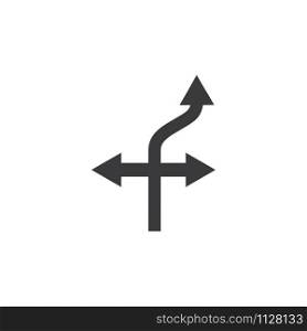 Arrow sign icon Vector Illustration design Logo template