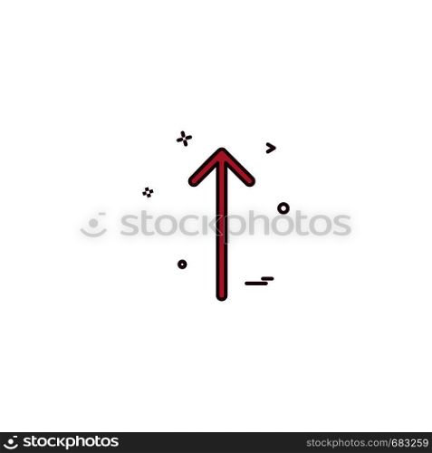 arrow sign up icon vector desige