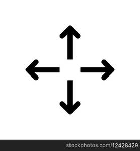 Arrow simple vector icon. Navigation pointer. Modern vector design element. Cursor icon vector.. Arrow simple vector icon. Navigation pointer. Modern vector design element.